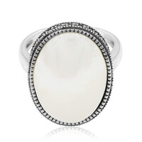 Zilveren ring met een Mabe parel (TPC)