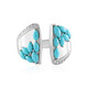 Zilveren ring met Sleeping Beauty Turkooisen (de Melo)