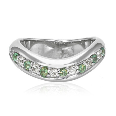 Zilveren ring met Braziliaanse alexandrieten