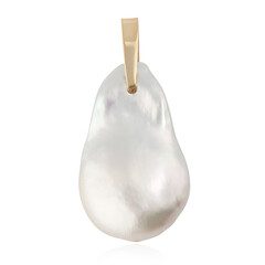 Gouden hanger met een zoetwater kweekparel