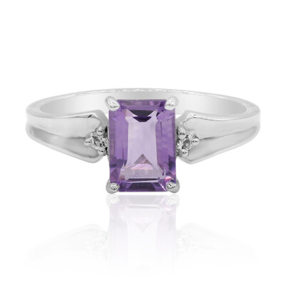 Zilveren ring met een amethist