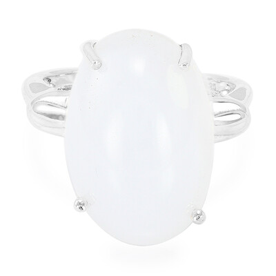 Zilveren ring met een Turkse chalcedoon