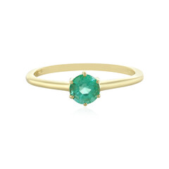 Gouden ring met een Russische smaragd