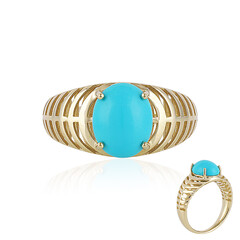 Gouden ring met een Sleeping Beauty Turkoois (Ornaments by de Melo)