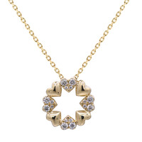 Gouden halsketting met I1 (H) Diamanten (CIRARI)