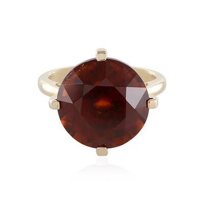 Gouden ring met een hessoniet granaat