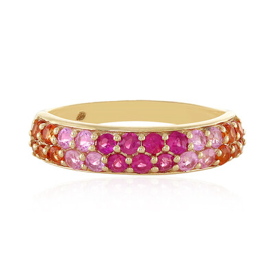 Gouden ring met roze saffieren (Adela Gold)