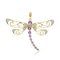 Zilveren hanger met een amethist