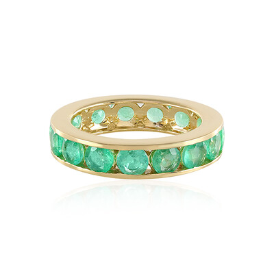 Gouden ring met Russische smaragden