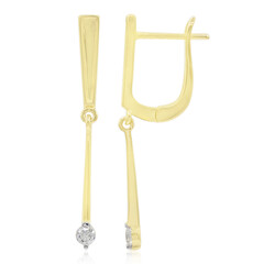 Gouden oorbellen met Diamanten SI1 (G)