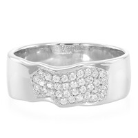 Zilveren ring met zirkonen