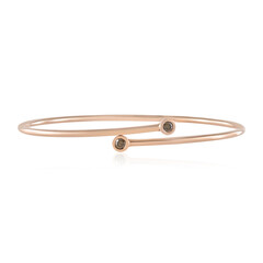 Zilveren armband met VS1 Chocolade Diamanten