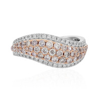 Gouden ring met I1 Roze Diamanten (CIRARI)