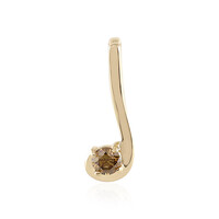 Gouden hanger met een I2 Bruine Diamant