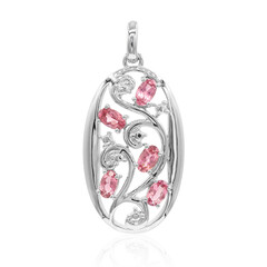 Zilveren hanger met roze toermalijnen (VIENNA 1903)