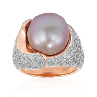 Zilveren ring met een Ming Parel