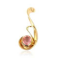 Zilveren hanger met een rozen kwarts