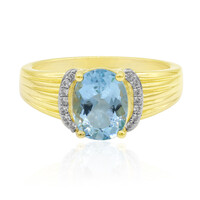 Gouden ring met een Medina Aquamarijn