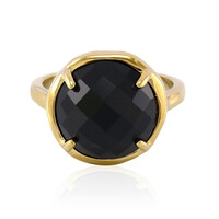 Zilveren ring met een zwarte onyx