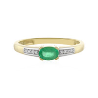 Gouden ring met een Ethiopische smaragd