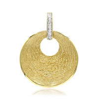 Zilveren hanger met I1 (G) Diamanten