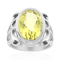 Zilveren ring met een Ouro Verde kwarts