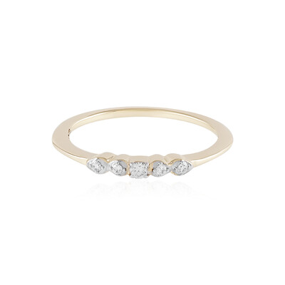 Gouden ring met een SI1 (H) Diamant