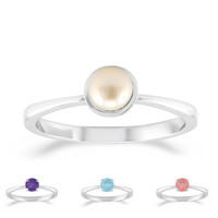 Zilveren ring met een Pastelroze Kwarts