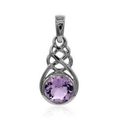 Zilveren hanger met een lavendel amethist