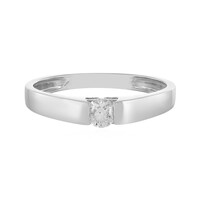 Platinaen ring met een SI1 (H) Diamant