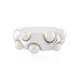 Zilveren ring met Witte zoetwater kweekparels (de Melo)