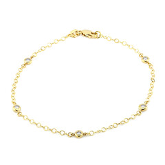 Gouden armband met SI1 (H) Diamanten