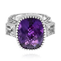 Zilveren ring met een Zambia-amethist (Dallas Prince Designs)