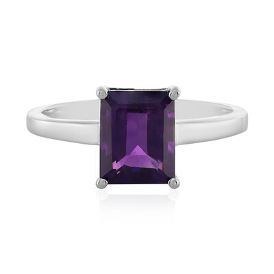 Zilveren ring met een amethist