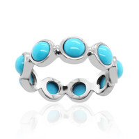 Zilveren ring met Sleeping Beauty Turkooisen (Anne Bever)