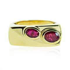 Gouden ring met een robijn (de Melo)
