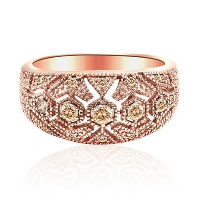 Gouden ring met een SI1 Argyle Rose De France Diamant (Annette)