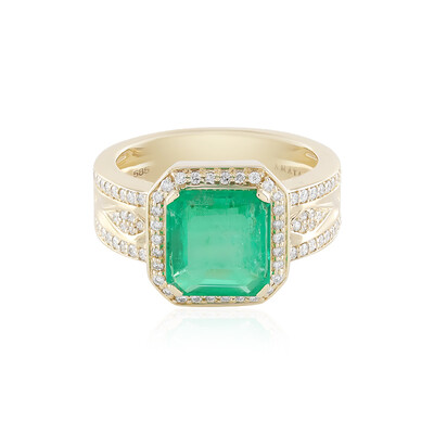 Gouden ring met een Russische smaragd (AMAYANI)