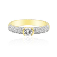 Gouden ring met een IF Diamant (D)