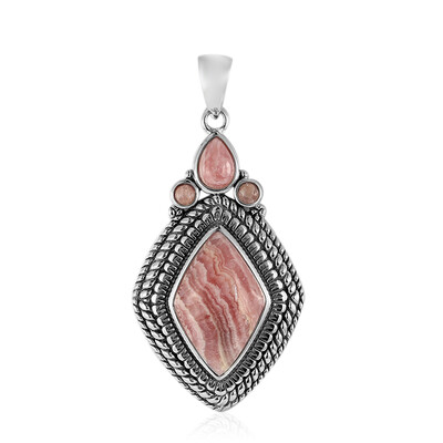 Zilveren hanger met een rhodochrosiet (Art of Nature)