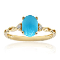 Gouden ring met een Arizona Turkoois (CIRARI)