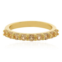 Zilveren ring met keizerlijke granaten