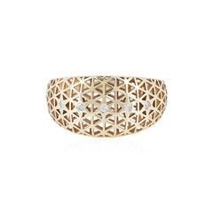 Gouden ring met I1 (I) Diamanten (Ornaments by de Melo)