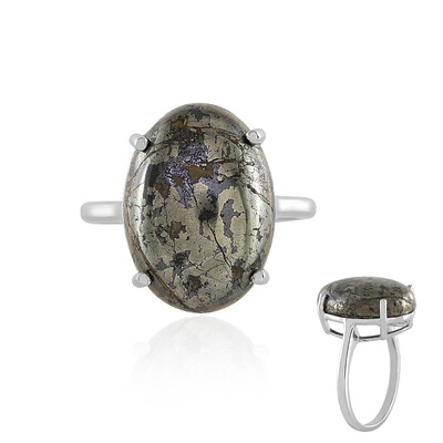 Zilveren ring met een Apache goud