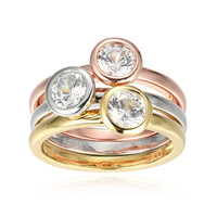 Zilveren ring met zirkonen (Adela Silber)
