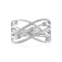 Zilveren ring met een zirkoon