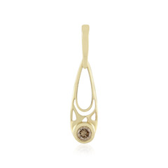 Gouden hanger met een I2 Champagne Diamant (Ornaments by de Melo)