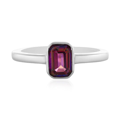 Zilveren ring met een Paarse Mystieke Topaas