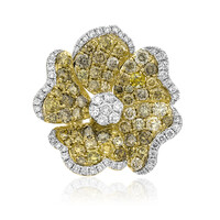 Gouden ring met SI2 Fancy Diamanten (CIRARI)