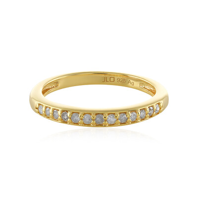 Zilveren ring met I3 (H) Diamanten